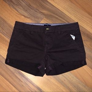American Eagle dark purple midi shorts